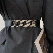Load image into Gallery viewer, Women Elegant Elastic Stretch Wide Dress Belt  Big Chain Waistbands For Women Luxury Party Belts For Dresses
