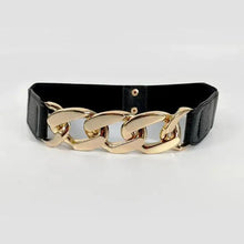 Load image into Gallery viewer, Women Elegant Elastic Stretch Wide Dress Belt  Big Chain Waistbands For Women Luxury Party Belts For Dresses
