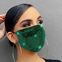 Load image into Gallery viewer, Women Fashion Sequins Breathable Washable and Reusable Mouth Mask
