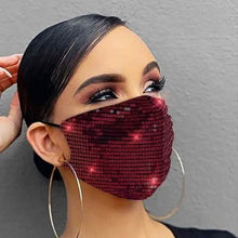 Load image into Gallery viewer, Women Fashion Sequins Breathable Washable and Reusable Mouth Mask
