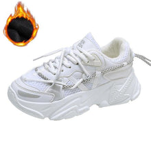 Load image into Gallery viewer, Women Fashion Sneakers Casual Leather Sports Shoes Sneakers Comfortable Walking Footwear Fashion New Lightweight Casual Thick Sneakers
