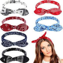 Load image into Gallery viewer, Women Fashion Sweet Retro Print Headbands
