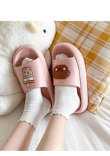 Load image into Gallery viewer, Women Flip Flops Indoor Soft Non Slip Slippers Summer Fashion New Flat Beach Casual Cats Dogs Shoes Open Toe Soft Slippers Soft Shower Bath Pool Gym House Slipper

