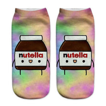 Load image into Gallery viewer, Women Funny Cute 3D Print Foods White Nutella Character Socks Unisex Happy Breathable Cotton Cartoon Donuts Biscuit Dessert Gift Socks For Men And Women

