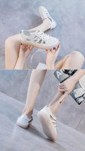 Load image into Gallery viewer, Women Genuine Leather Sneakers Summer White Lacing Flat Woman Casual mfortable Casual Everyday Walking Fashion Outdoor Sneakers
