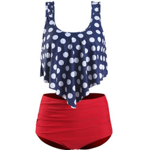 Load image into Gallery viewer, Women High Waist Bikini Plus Size Swimwear Summer Swimsuit Beach Bathing Suit Ruffle Bikini  Floral Printed Ruffle High Waist Bikini Set Women's Tummy Control Bathing Suit Swimsuit Flounce Peplum
