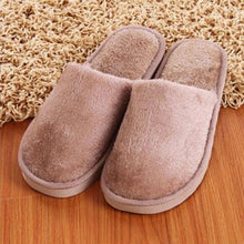 Load image into Gallery viewer, Women Home Slippers Indoor Bedroom Light Eva Couple Cotton Slipper Solid Soft Flip Flops Autumn Winter Warm Furry Plush House Slippers Cozy Memory Foam Washable For Summer Bedroom
