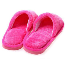 Load image into Gallery viewer, Women Home Slippers Indoor Bedroom Light Eva Couple Cotton Slipper Solid Soft Flip Flops Autumn Winter Warm Furry Plush House Slippers Cozy Memory Foam Washable For Summer Bedroom
