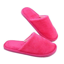 Load image into Gallery viewer, Women Indoor House Plush Soft Cute Cotton Slippers Shoes Non-slip Floor Home Slippers Slides For Bedroom Memory Foam Slippers Scuff Outdoor Indoor Warm Plush Bedroom Shoes With Fur Lining

