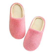 Load image into Gallery viewer, Women Indoor House Plush Soft Cute Cotton Slippers Shoes Non-slip Floor Home Slippers Slides For Bedroom Memory Foam Slippers Scuff Outdoor Indoor Warm Plush Bedroom Shoes With Fur Lining
