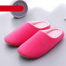 Load image into Gallery viewer, Women Indoor House Plush Soft Cute Cotton Slippers Shoes Non-slip Floor Home Slippers Slides For Bedroom Memory Foam Slippers Scuff Outdoor Indoor Warm Plush Bedroom Shoes With Fur Lining
