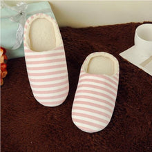 Load image into Gallery viewer, Women Indoor Slippers Warm Plush Home Slipper Autumn Winter Woman House Flat Floor Soft Slipper Silent Slides Plush Fleece Insole Fluffy Slippers For Indoor Home Bedroom
