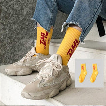 Load image into Gallery viewer, Women Korea Funny Socks Long Socks Black Cool Socks Harajuku GD Hip Hop Cotton Skateboard Socks Men New Trend Daisy Socks Men
