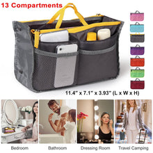 Load image into Gallery viewer, Women Lady Travel Insert Handbag Organizer Makeup Bags
