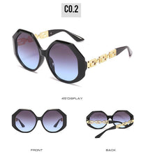 Load image into Gallery viewer, Women Large Hexagon Inspired Sunglasses Fashionable Big Frame &amp; Polygonal Ladies Sunglasses Classic Retro Shape Street Shooting Sunglasses For Men And Women Sunglasses
