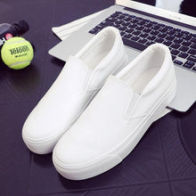 Load image into Gallery viewer, Women Leather Espadrilles Spring Trend Casual Flats Sneakers New Fashion Comfort Slip-on Platform Vulcanized Shoes Women Casual Fashionable Sports Espadrilles
