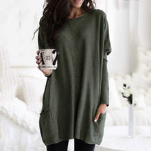 Load image into Gallery viewer, Women Long Sleeve Top Casual Pocket T-Shirt
