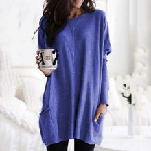 Load image into Gallery viewer, Women Long Sleeve Top Casual Pocket T-Shirt
