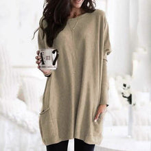 Load image into Gallery viewer, Women Long Sleeve Top Casual Pocket T-Shirt
