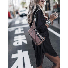 Load image into Gallery viewer, Women Loose Long Sleeve Swimsuit Cover Ups Button Down Beach Shirt

