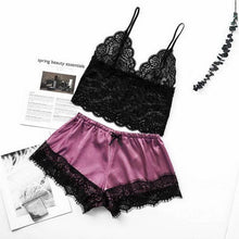 Load image into Gallery viewer, Women Luxury Bra Set Ladies Lingerie Set 2 Pieces Lace Bra And Panty Sets Strappy Lace Lingerie Set Lace Comfortable Polyester Sleepwear Underwear Tops Sets Lightweight Comfortable Design
