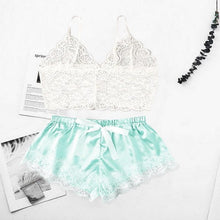 Load image into Gallery viewer, Women Luxury Bra Set Ladies Lingerie Set 2 Pieces Lace Bra And Panty Sets Strappy Lace Lingerie Set Lace Comfortable Polyester Sleepwear Underwear Tops Sets Lightweight Comfortable Design
