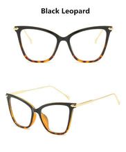 Load image into Gallery viewer, Women Luxury Cat Eye Sunglasses For Women Glasses Oversized Frame Transparent Lens Eyeglasses Computer Optical For  Prescription Glasses For Women
