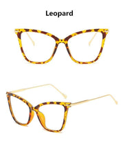Load image into Gallery viewer, Women Luxury Cat Eye Sunglasses For Women Glasses Oversized Frame Transparent Lens Eyeglasses Computer Optical For  Prescription Glasses For Women
