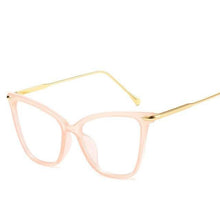Load image into Gallery viewer, Women Luxury Cat Eye Sunglasses For Women Glasses Oversized Frame Transparent Lens Eyeglasses Computer Optical For  Prescription Glasses For Women
