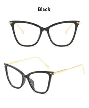 Load image into Gallery viewer, Women Luxury Cat Eye Sunglasses For Women Glasses Oversized Frame Transparent Lens Eyeglasses Computer Optical For  Prescription Glasses For Women
