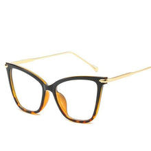 Load image into Gallery viewer, Women Luxury Cat Eye Sunglasses For Women Glasses Oversized Frame Transparent Lens Eyeglasses Computer Optical For  Prescription Glasses For Women
