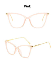 Load image into Gallery viewer, Women Luxury Cat Eye Sunglasses For Women Glasses Oversized Frame Transparent Lens Eyeglasses Computer Optical For  Prescription Glasses For Women
