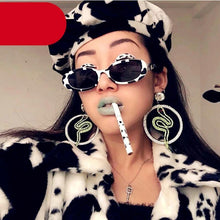 Load image into Gallery viewer, Women Luxury Pink Oval Sunglasses Retro Design Glasses Female Small Eyewear Women Elegant Reader Glasses Ultra Slim Compact Unisex Light Weight Glasses  For Women
