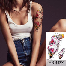 Load image into Gallery viewer, Women Luxury Temporary Stickers Realistic Body Tattoo Flowers Bird Elegant Big Design
