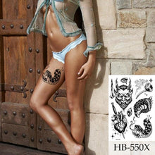 Load image into Gallery viewer, Women Luxury Temporary Stickers Realistic Body Tattoo Flowers Bird Elegant Big Design
