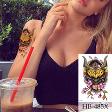 Load image into Gallery viewer, Women Luxury Temporary Stickers Realistic Body Tattoo Flowers Bird Elegant Big Design
