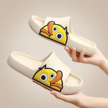 Load image into Gallery viewer, Women Men Slippers Summer Beach Slides Winter Sandals Flip Flops Duck Platform Thick Soled Couples Bathroom Quick Drying EVA Open Toe Soft Slippers Thick Lightweight Slippers
