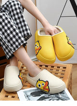 Load image into Gallery viewer, Women Men Slippers Summer Beach Slides Winter Sandals Flip Flops Duck Platform Thick Soled Couples Bathroom Quick Drying EVA Open Toe Soft Slippers Thick Lightweight Slippers
