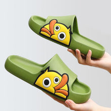 Load image into Gallery viewer, Women Men Slippers Summer Beach Slides Winter Sandals Flip Flops Duck Platform Thick Soled Couples Bathroom Quick Drying EVA Open Toe Soft Slippers Thick Lightweight Slippers
