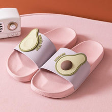 Load image into Gallery viewer, Women Men Summer Slippers Casual Sandals Beach Slides Fruits Avocado Flip Flops Non-Slip Soft Sole Bathroom Shoes Open Toe Soft Slippers Non-Slip Soft Shower Spa Bath Pool Gym House Sandals
