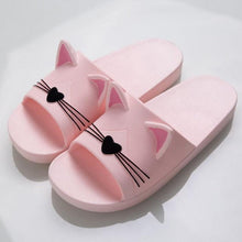 Load image into Gallery viewer, Women Men Summer Slippers Slide Sandals Beach Flip Flops Cats Thick Bottom Couple Boys Girls Comfort Shoes Fashion Outdoor Slides Beach Pool Gym House Slipper
