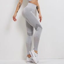 Load image into Gallery viewer, Women Mesh Leggings High Waist Seamless Fitness Leggings Fashion Female Gym Workout Leggings Seamless Gym Running Stylish Tight Athletic Leggings Soft Active Legging For Women
