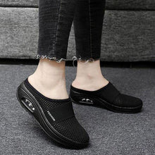 Load image into Gallery viewer, Women Mesh Lightweight Shoes Modern Clogs Female Air Cushion Sandals Thick Bottom Sneakers Air Cushion Slip-On Walking Shoes Breathable Casual Outdoor Walk Sneakers With Arch Support
