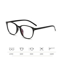 Load image into Gallery viewer, Women Myopia Glasses Ladies Blue And Anti Eye Strain Headache Computer Glasses  Transparent Lens Film Coated Oval Formed Myopia Glasses -1.0 -1.5 -2.0 -2.5 -3.0 -3.5 -4.0 -4.5 -5.0 -5.5
