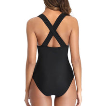 Load image into Gallery viewer, Women One Piece Plunge V Neck Monokini Sexy Hollow Out Swimsuit
