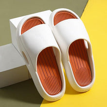 Load image into Gallery viewer, Women Outside Slippers Summer Runway Shoes EVA Soft Thick Sole Non-slip Outdoor Women Slides Pool Beach Open Toe Soft Slippers Thick Lightweight Non-Slip Shower Bath Cloud Slides Pool Gym House Sandals
