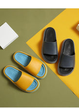 Load image into Gallery viewer, Women Outside Slippers Summer Runway Shoes EVA Soft Thick Sole Non-slip Outdoor Women Slides Pool Beach Open Toe Soft Slippers Thick Lightweight Non-Slip Shower Bath Cloud Slides Pool Gym House Sandals
