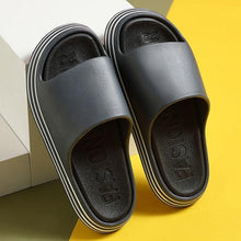 Load image into Gallery viewer, Women Outside Slippers Summer Runway Shoes EVA Soft Thick Sole Non-slip Outdoor Women Slides Pool Beach Open Toe Soft Slippers Thick Lightweight Non-Slip Shower Bath Cloud Slides Pool Gym House Sandals
