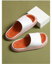 Load image into Gallery viewer, Women Outside Slippers Summer Runway Shoes EVA Soft Thick Sole Non-slip Outdoor Women Slides Pool Beach Open Toe Soft Slippers Thick Lightweight Non-Slip Shower Bath Cloud Slides Pool Gym House Sandals
