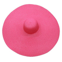 Load image into Gallery viewer, Women Oversized Foldable Summer Large Wide Hat Beach Straw Hat Cute Sun Cap Retro Foldable Handmade Big Hats Ladies UV Protection Hat Vintage Summer Sun Beach Hats
